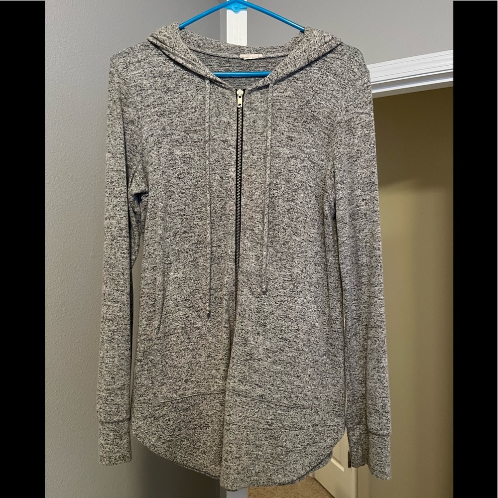 Grey Zip Up Hoodie